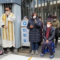 제주 제2공항 건설 반대 여섯번째 거리미사 봉헌