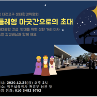 제주 제2공항 건설반대 성탄 거리미사 포스터