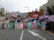 221114. 장상연합회 JPIC분과 생명평화순례 새만금신공항 철회 촉구 거리미사